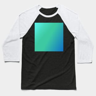 Green Blue Gradient Baseball T-Shirt